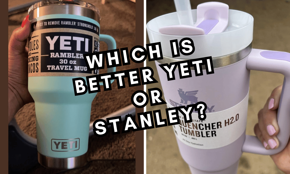 Stanley 40oz Quencher Tumbler vs Yeti 35oz Rambler - Shutter + Mint Beverage