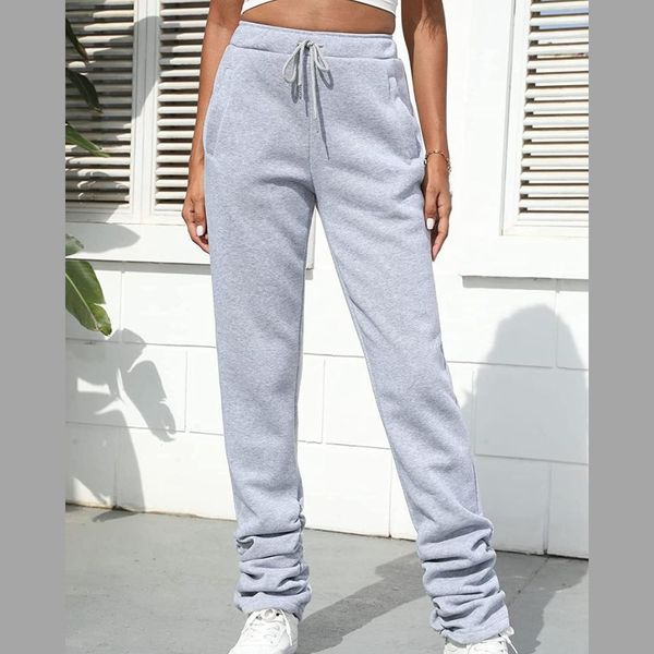 Rock Those Grey Stacked Sweatpants: 5 Looks to Dress Up Your Leisure Wear!